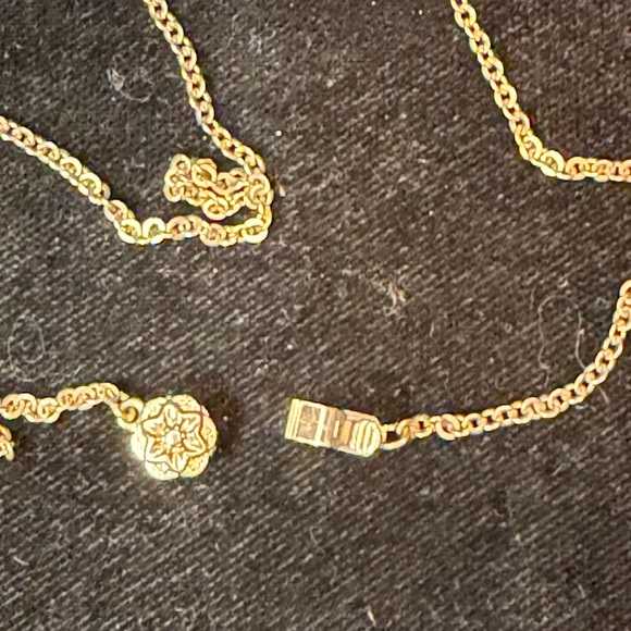 Gold and Cream Owl Pendant Necklace - Picture 4 of 4